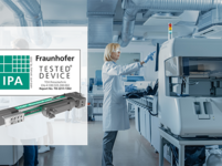 TOX® commissioned the Fraunhofer IPA with inspecting the ElectricDrive EXe-K. The result: The servo press corresponds to air purity class 5 in accordance with ISO 14644-1.